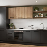 Cuisine modulaire de style européen sur mesure JY Vietnam, ensembles complets, plan de travail en marbre, glissières de tiroir en acrylique