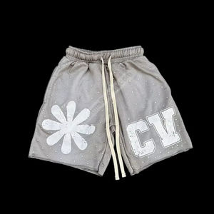 Services OEM, shorts en coton 100% personnalisés avec strass, respirants, séchage rapide, dernier design pour filles, jeunes, hommes, unisexe - Product Image 2