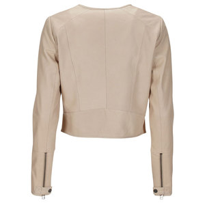 Chaqueta de Motocicleta de Piel de Cordero de Alta Calidad para Mujer |   Forro de Algodón Grueso, Resistente al Viento, Transpirable, Elegante y Duradero para Primavera/Otoño - Product Image 5