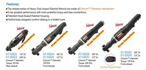 Llave de Impacto Neumática Industrial de 3/8 Pulgadas SUMAKE OEM, 68 Nm de Torque, 1 Año de Garantía - Product Image 2