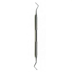 Instrumento Quirúrgico Dental, Cureta de Doble Extremo con Empuñadura Moleteada, Plateada, Clase I, Manual, Shuja Surgico - Product Image 2