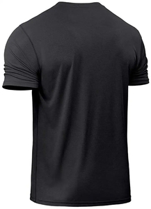 เสื้อยืดออกกำลังกายผ้าตาข่ายสำหรับผู้ชาย คุณภาพสูง ผลิตจากโพลีเอสเตอร์ รับทำโลโก้ เสื้อยืดผู้ชาย - Product Image 3