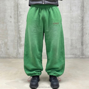 Pantalon de <span class=keywords><strong>jogging</strong></span> ample personnalisé délavé au soleil, style streetwear décontracté, broderie sportive, vintage, pour <span class=keywords><strong>femme</strong></span> - Product Image 3