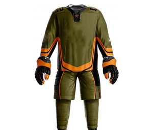 Uniforme de hockey sobre hielo para hombre, de moda, hecho a medida, ligero, fácil de usar, transpirable, con material duradero. - Product Image 1