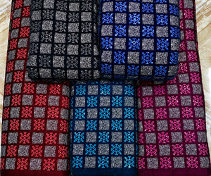 Embroidered Velvet <b>Fabric</b> Velvet <b>Fabric</b> for Dress Velvet Lace <b>Fabric</b> for African Fashion Abaya Kaftan Garment Export EU UK Buyer - Product Image 2