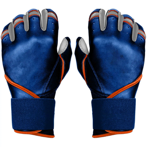 Guantes de Bateo de Béisbol Profesionales de Cuero Genuino con Dedos Separados, para Mano Derecha, Medios Dedos, Transpirables, Ligeros y con Protección - Product Image 5