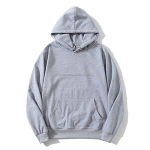   Nouveauté 2026 – Sweat à capuche unisexe en molleton bouclette 80 % coton, personnalisable avec logo, gris, vente en gros - Product Image 4