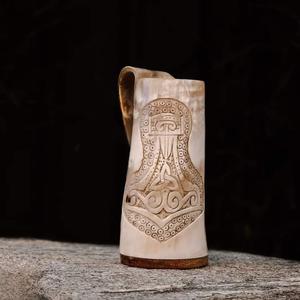 Best Handmade Eco-Friendly Buffalo Horn Shot Cups Handmade Cow Drinking Horn Ox Horn Viking Mug for Parties and Toasts - Product Image 2