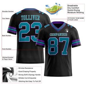 Camisetas de Fútbol Americano Personalizadas de Talla Grande, 100% Poliéster, Impresión por Transferencia de Calor, Uniformes Deportivos para Equipos Adultos - Product Image 5