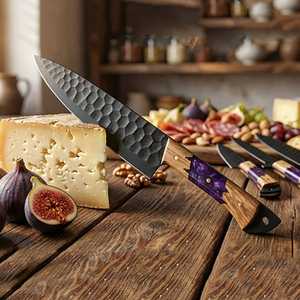 Handmade Premium Stainless Steel Chef <b>Knife</b> Set with wood Handle Design for Home <b>Kitchen</b> Cooking Food Preparation Chef <b>Knife</b> Set - Product Image 3