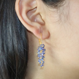 Goodstone Jewels <b>Sterling</b> <b>Silver</b> Opal Rhodium Plated Rondelle Bead Cluster Drop Earrings Trendy for Wedding Engagement Party - Product Image 2
