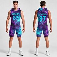 Uniformes de Fútbol 7v7 de Alta Gama con Textura de Mármol Oceánico, Protección UV, Transpirables y Cómodos para Hombre