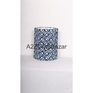 Poubelle extérieure élégante hexagonale pliable à ouverture supérieure en carton de coton, taille personnalisable pour bureau, hôpital, extérieur - Product Image 1