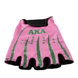 Guantes de Ciclismo Térmicos de Forro Polar Rosa, Medios Dedos, con Acolchado Negro, Cómodos para Entrenamiento Físico al Aire Libre - Product Image 1