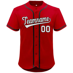 Sublimation <b>Printed</b> Baseball Jerseys Custom Color Softball Jerseys College Baseball T-Shirts OEM <b>Service</b> Design Customized OEM - Product Image 1