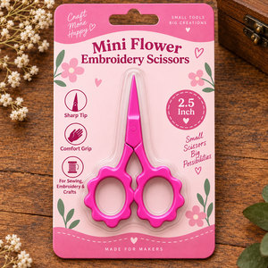 Tijeras de Costura Profesionales Mini, Diseño Floral, Punta Afilada, Herramienta para Bordado y Manualidades - Product Image 4