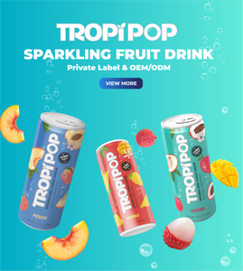 Tropipop 330ml Bebida Carbonatada Sin Azúcar con Sabor a Mango, Melocotón, Maracuyá y Frutas Rojas, Muestra Gratis, Diseño OEM Disponible - Product Image 4