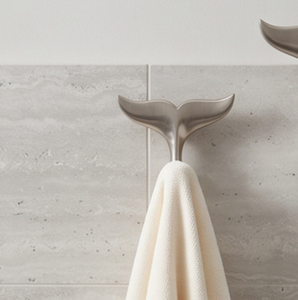 Modern Whale Tail Design Metal Wall <b>Hook</b> High Quality Cast Finished Perfect For Stylish Home Decoration And Storage Solution - Product Image 2