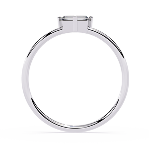 แหวนทองคำแท้ 18K ชุบโรเดียม ประดับเพชร CVD ทรงบาแกตต์ น้ำหนัก 0.30 กะรัต สำหรับผู้หญิง เหมาะสำหรับงานแต่งงาน งานเลี้ยง และสวมใส่ในชีวิตประจำวัน - Product Image 5