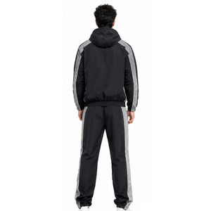 High Quality Nylon Tracksuit for <b>Men</b> Custom Training Wear Breathable Windproof <b>Jacket</b> and Pants Wholesale Factory - Product Image 6