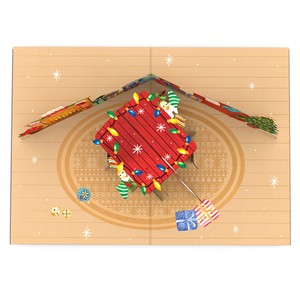 3D Pop Up Card Christmas Card Pop Up Cards 3D Greeting Card Christmas Card Greeting <b>Handmade</b> Greeting Cards <b>Paper</b> Craft - Product Image 3