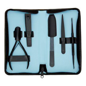 Kit de Manicura MARI INSTRUMENTS, Color Negro, Acero Inoxidable de Grado Quirúrgico, Juego de Herramientas para Uñas 5 en 1 - Product Image 1