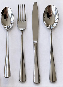 Creative Metal Stainless Steel Flatware <b>Cutlery</b> <b>Set</b> Mirror Polish 4 Pcs Premium Quality Flatware <b>Sets</b> For Restaurant Supplies - Product Image 2