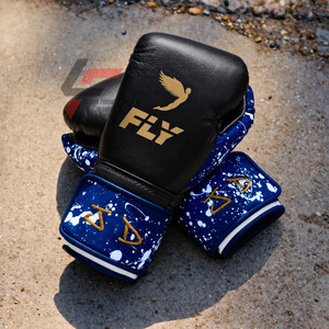 Nouveauté - Gants de boxe en cuir véritable de qualité supérieure avec logo personnalisé - Gants de boxe professionnels super confortables avec sangle pour adultes - Product Image 2