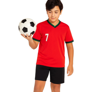 Tenue de football personnalisée pour enfants, ensemble maillot et short, prix bas, vêtements d'équipe pour jeunes avec nom et numéro du joueur - Product Image 3