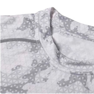 Rashguard personnalisé imprimé par sublimation MMA BJJ OEM unisexe à manches longues 100% coton 180g séchage rapide et respirant - Product Image 4