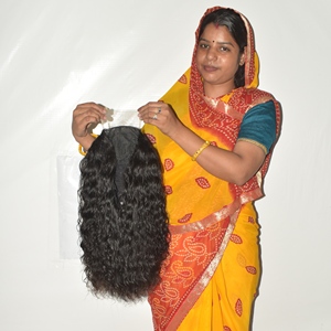 Perruque indienne 66 Closure en cheveux humains Remy de qualité supérieure, aspect naturel, sans colle, pré-épilée, double trame, toutes couleurs, cheveux humains - Product Image 1