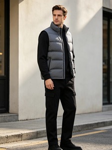 Oem Winter Trend Waterproof Wholesale Winter Clothes Jacket Cheap <b>Waistcoats</b> Men Safety <b>Long</b> Puffer Vest - Product Image 5