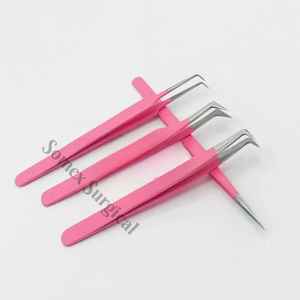 OEM Professional <b>Eyelash</b> Extension <b>Tweezers</b> with Anti-Magnetic High Quality Stainless Steel <b>Eyelashes</b> <b>Tweezers</b> - Product Image 1