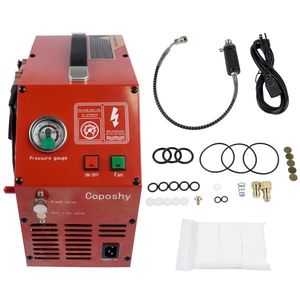 3 Stage 220V 110V 12V DC 350W 30mpa/4500psl Air Compressor Pump Red Product Category - Product Image 3