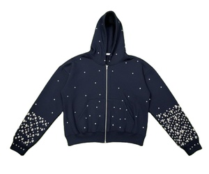 Sudadera con Capucha Personalizada con Pedrería Frontal, Transpirable, de Invierno, Estilo Urbano, para Mujer, 100% Algodón, Felpa Gruesa, de Alta Calidad - Product Image 3