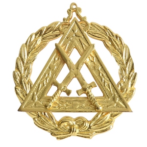 Fabricant de médailles de collier maçonniques personnalisées en or pour Chevaliers Templiers Porteurs de Grand Sabre - Product Image 1