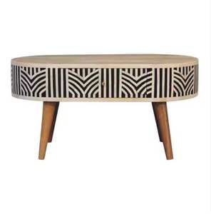 Mesa de Noche Artesanal con Incrustaciones de Hueso para Decoración Navideña del Hogar, Diseños Personalizados, Mesa de Noche de Estilo Antiguo con Incrustaciones de Hueso y Madreperla - Product Image 4