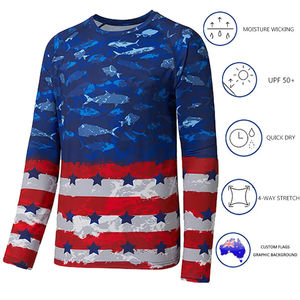 Camiseta de Pesca Personalizada con Sublimación, Transpirable, con Protección UV, Camiseta de Pesca para Hombre, Camiseta de Pesca de Poliéster con Protección UV - Product Image 3