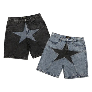 Nuevos Pantalones Cortos de Mezclilla de Algodón Twill para Hombre, Diseño de Cierre con Cremallera, Estilo Cargo, Casual, Tallas Grandes - Product Image 1