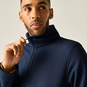 Veste Softshell Homme Col Montant Coupe-Vent Décontractée Extérieur Légère Résistante à l'Eau avec Poches Utilitaires et Fermeture Éclair Intégrale – Vente en Gros - Product Image 5
