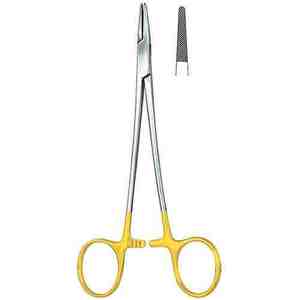 Pinzas de Ortodoncia para Dentistas, Instrumentos Quirúrgicos Dentales, Mango Chapado en Oro, Portaagujas de Acero Inoxidable, Pinzas Dentales - Product Image 2