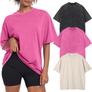 Camisetas Oversize para Mujer al por Mayor, Tejido de Alta Calidad, Personalizables, con Hombros Caídos, Ropa Urbana - Product Image 1