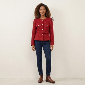 Blazer Femme Entièrement Brodé Style Grec, Vêtement Maçonnique Héritage, Manches Longues, pour Sororité et Fraternité, Vêtement d'extérieur d'automne - Product Image 1