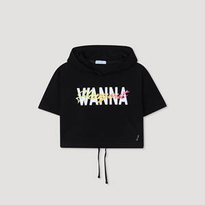 Camiseta Premium Coreana OZKIZ T02 para Niñas de 6 a 9 Años, Colección de Verano con Estampado Informal, Sudadera con Capucha, Venta al Por Mayor - Product Image 1