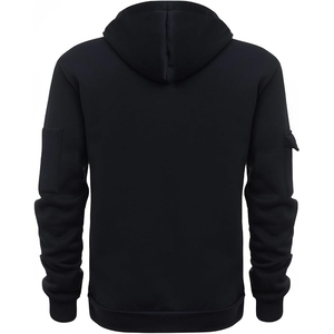 Sudadera con Capucha Abierta por Debajo para Hombre, Corte Holgado, Sin Puños, para Gimnasio, Entrenamiento, Running, Ropa Casual Urbana - Product Image 2