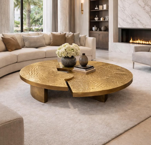 Wholesale Golden metal legs style Coffee <b>Table</b> living room furniture round modern <b>Decorative</b> Home <b>Decor</b> Modern Metal Side <b>Table</b> - Product Image 5