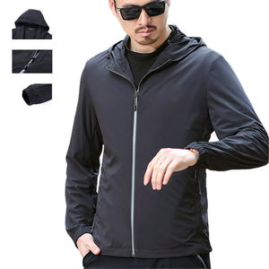 Chaquetas cortavientos acolchadas de invierno de una sola capa al por mayor, impermeables, a prueba de viento, con cremallera frontal, para senderismo al aire libre - Product Image 1