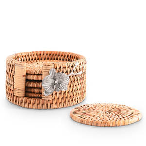 Lot de 6 sous-verres ronds avec support Accessoires de cuisine promotionnels - Product Image 2