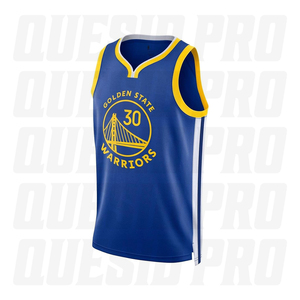Maillot de basket Golden State 30, col en V, sans manches, respirant, en polyester, unisexe, pour adulte, brodé et imprimé - Product Image 2