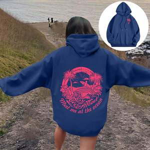 เสื้อสเวตเชิ้ตผู้หญิงคุณภาพสูง ทรงหลวม มีฮู้ด สวมใส่สบาย เหมาะสำหรับฤดูใบไม้ร่วง แขนยาว ออกกำลังกาย วิ่ง - Product Image 5